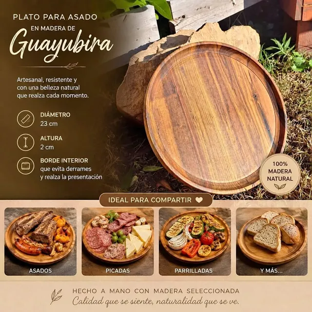 Ficha de Plato para asado